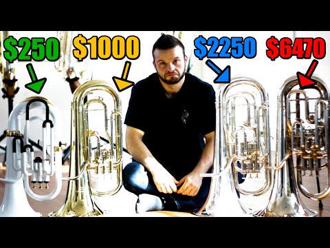 GÜNSTIGES EUPHONIUM ohne Kompensation für 250 $ vs. EUPHONIUM mit Kompensation für 6500 $. IST ES...