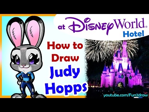 How to Draw Judy Hopps (Zootopia) from my Disney World...