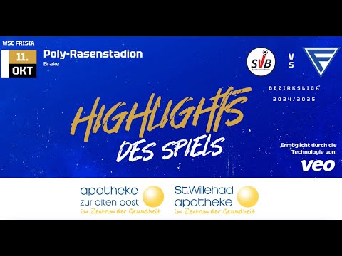 11.10.2024 | SV Brake - WSC Frisia | Bezirksliga II Weser-Ems 2024/2025