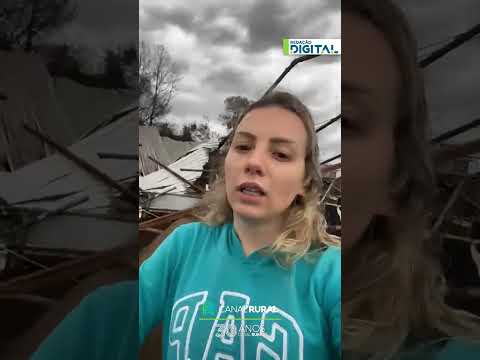 "Não são só danos materiais. São anos de investimento e dedicação", diz produtora após tornado no RS
