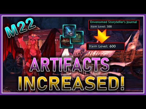 MASSIVE Boost to Artifacts & Weapons Mod 22! Item Level, Damage, Buffs - Neverwinter Preview