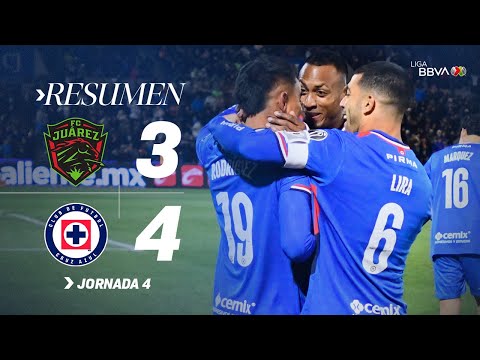 JUÁREZ 3-4 CRUZ AZUL | Partidazo con triunfo de la Maquinola | Con México C26