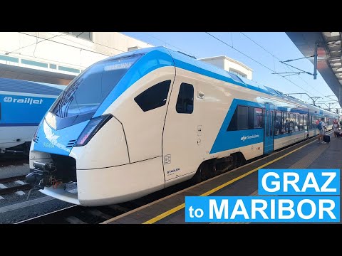 Graz to Maribor by train on Slovenian Stadler FLIRT | Austria to Slovenia on Graz to Ljubljana route