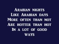 Arabian Nights- Aladdin (lyrics) 