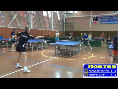 Sergey MARTYUKOV vs Sergey ELIZAROV FINAL Moscow, Krylatsky Hills, Summer Noon Table Tennis