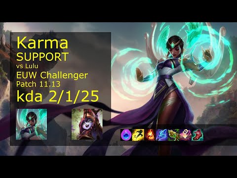 Karma Support & Kog'Maw vs Lulu & Kai'Sa - EUW Challenger 2/1/25 Patch 11.13 Gameplay
