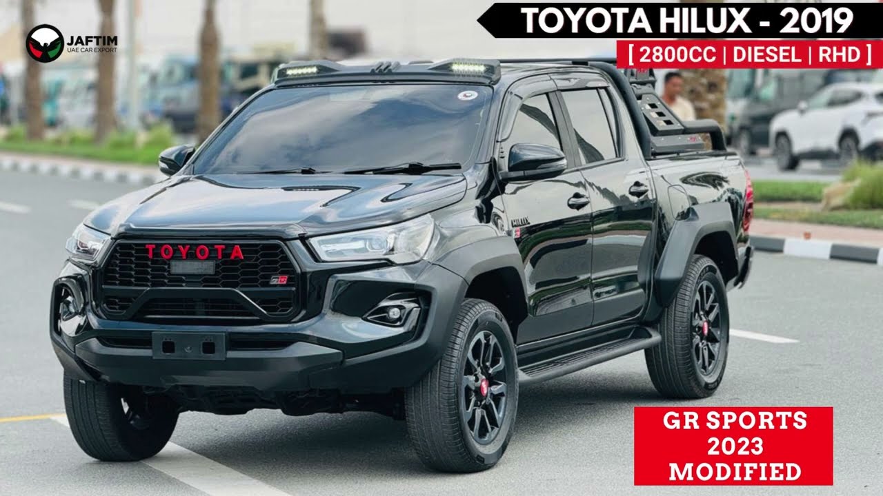 Toyota Hilux 2019 |MODIFIED TO 2023 GR SPORTS KIT| SPORTS BAR | 2.8L DIESEL AT| RHD | [JAFTIM2541] video