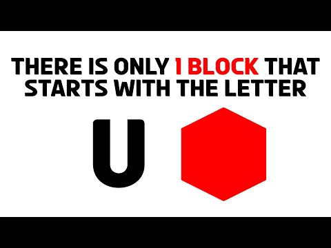 Name a Minecraft block that starts with the letter "U"...