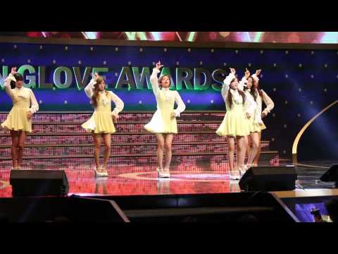 [직캠] 141209 에이핑크 골든글러브 축하공연 LUV by.우연히현영