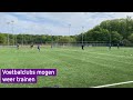 Voetballers weer aan de bak, corona-trainingen van start