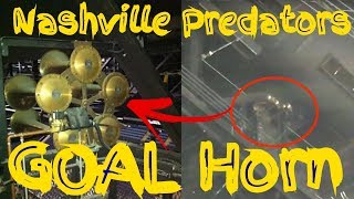Nashville Predators Goal Horn (LOUD!) + Pregame Warmups
