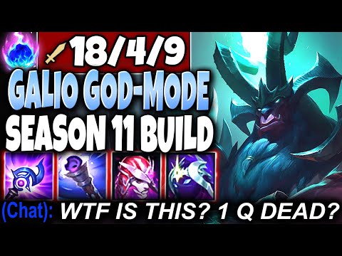 ONE-SHOT ALL with our New Galio Season 11 God-Mode Full Pen Build 🔥 LoL Galio Preseason s11 Gameplay