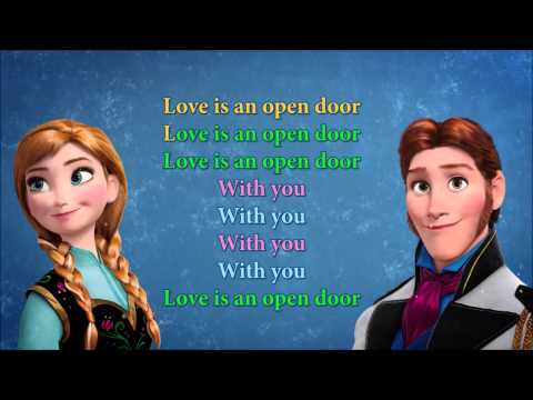 Love is an open door karaoke