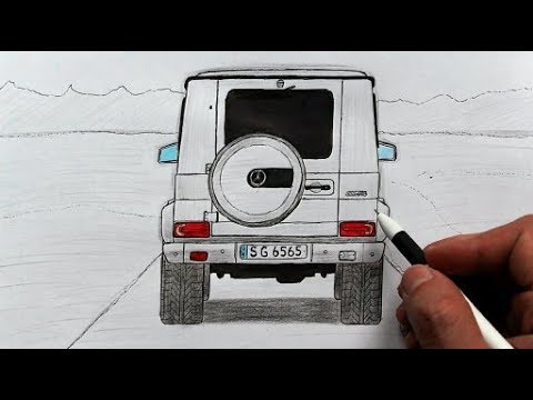 Как нарисовать машину Гелендваген - Mercedes Benz G-class