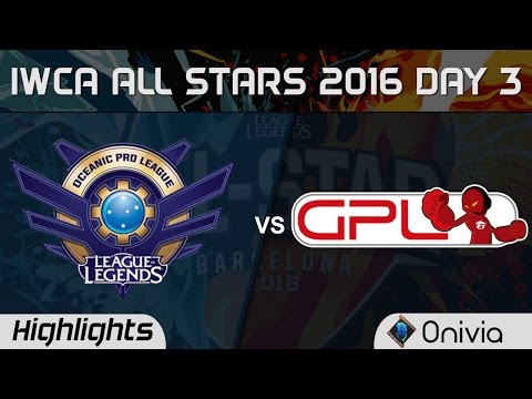 OPL vs GPL 1 vs 1 Highlights IWCA Barcelona 2016 D3 Oceania vs SouthEast Asia