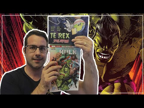 As tirinhas de Tê Rex e Hulk Pimpão Contra o Mundo