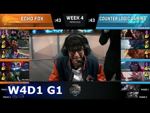 Echo Fox vs CLG | Week 4 Day 1 S8 NA LCS Summer 2018 | FOX vs CLG W4D1