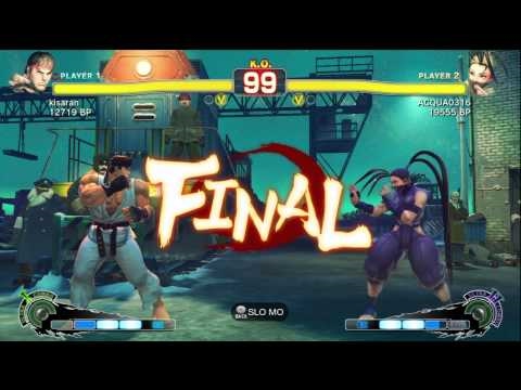 Aqua [Ibuki] vs kisaran [Ryu] SSF4 Japanese Online Ranked Matches - TRUE-HD