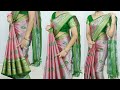 Latest Silk Saree Draping With Perfect Pleats Beginners Saree Draping For Wedding Functions