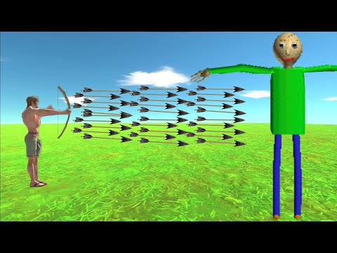 Archi 1000 Arrows VS Baldi's Basics | Animal Revolt Battle Simulator