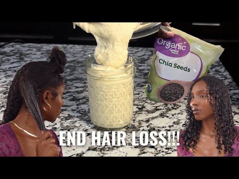 Chia Seed Hair Pudding: STOP HAIR LOSS & HAIR THINNING!!!