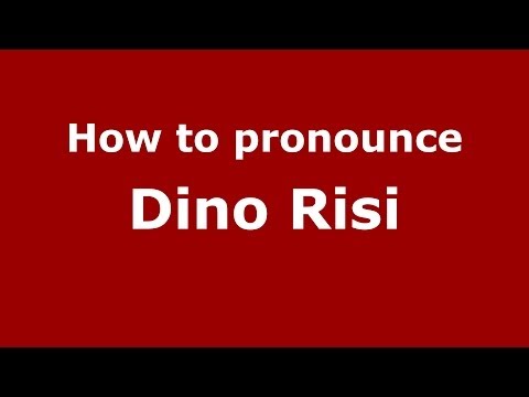 How to pronounce Dino Risi (Italian/Italy) - PronounceNames.com