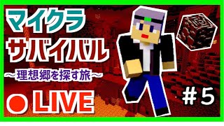 【マインクラフト】　地獄から這い上がる　～理想郷を探す旅～　マイクラライブ配信　Part5