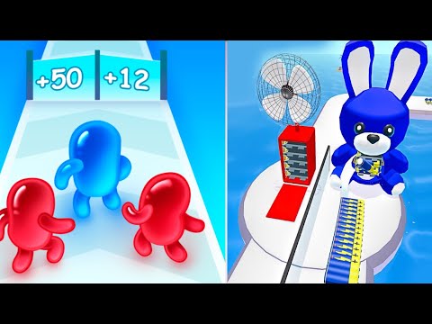 ✅join blob clash 3d 🆚️battery run|999999(high max level gameplay |who is best?