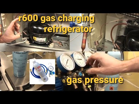 how to charging gass r600/gass charging r600/r600a gas charging refrigerator