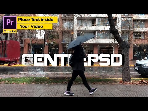 Premiere pro Tutorial : How to Place Text inside your video 2018*