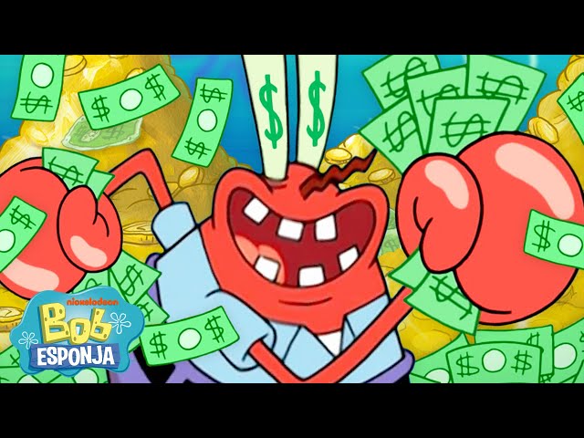 Vídeo relacionado con Spongebob Squarepants Mr. Krabs Money Stack Manga Larga