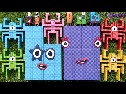 Looking for Numberblocks Puzzle Tetris NEW 500vs600 Space ASMR - Numberblocks Satisfying Video #107