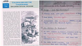 Class 12 History Chapter 10 ( part-2) Colonialism and the Countryside: Exploring Official Archives