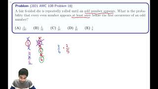 2021 AMC 10B #18 (Using conditional probability)