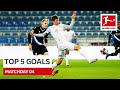 Top 5 Goals • Müller, Poulsen & More | Matchday 4 - 2020/21