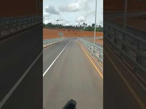 Magbele Bridge.  Crossing the bridge from Kono . Magbele Bridge