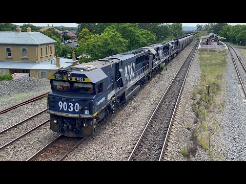 Pacific National 9030, 9024 & 9028 at East Maitland - 2/3/23