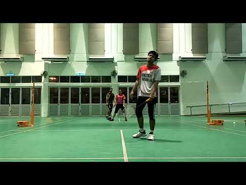 Badminton MuhibbahTeam Mixed Double Sparring - Sufy / FarahLia Vs Linda / Umar