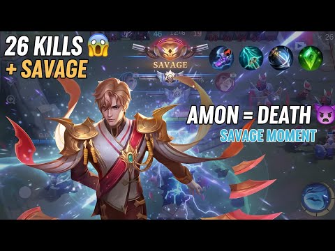 AMON UNSTOPPABLE 🔥 26 KILLS | 2 TRIPLE KILLS + SAVAGE 😱 | MLBB Ranked LORD ZHASK Gameplay
