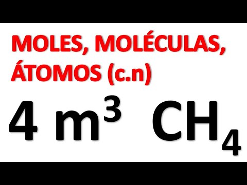 PASAR LITROS A MOLES, MOLÉCULAS Y ÁTOMOS