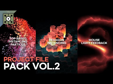 Touchdesigner Project File Pack Vol.2 Free download | Derivative
