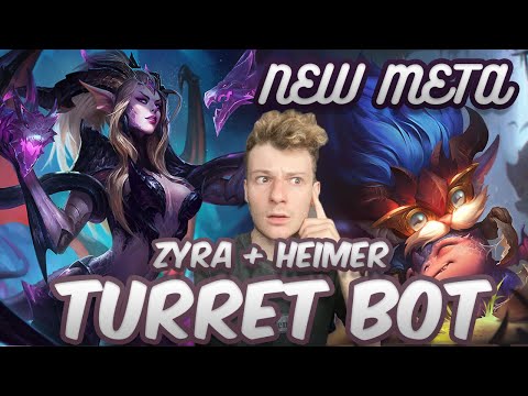 Zyra and Heimerdinger Turret Botlane is NEW META SEASON 10 OP | Zyra Support | League of Legends