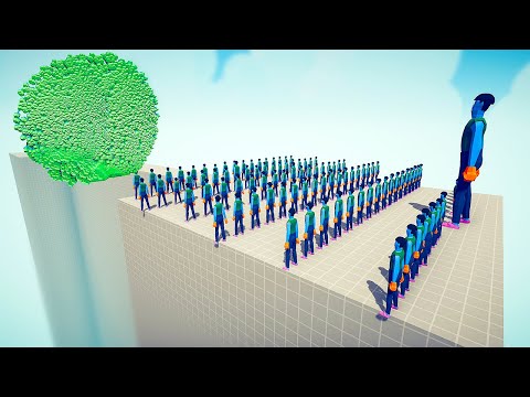 100x NOOBS + GIANT NOOB vs EVERY GOD - Totally Accurate Battle Simulator TABS