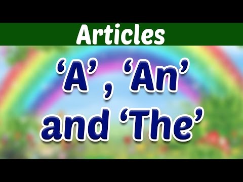THE ARTICLES - Learn Basic English Grammar