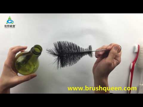 Use a customized water bottle brush /wine decanter bottle brush to clean a special bottle.