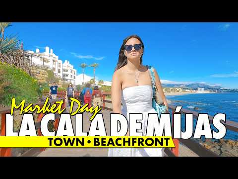 La Cala de Míjas beachfront walk | Costa del Sol January 2025 | Spain virtual tour