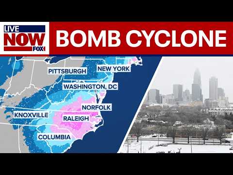 Bomb cyclone storm to slam East coast with more snow