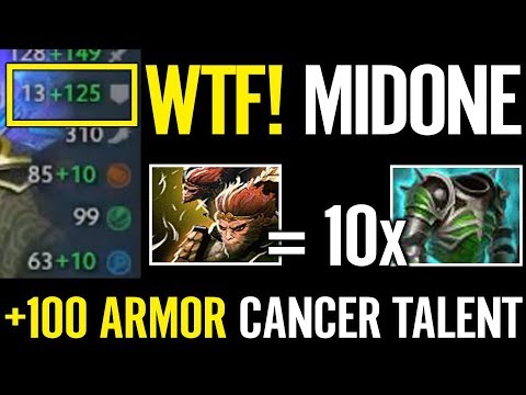 WTF BUG or Whhat +100 Armor Monkey King Carry by MidOne Dota 2 lv 25 Talent