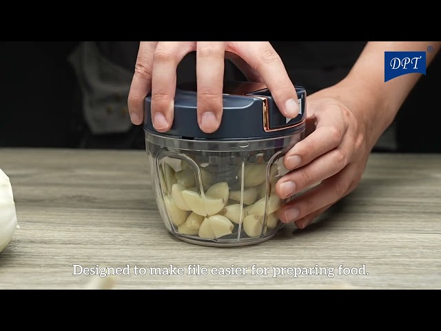 قطاعة الخضروات والفواكة 12.5* 11.99 سم- تقطيع سريع وسهل بدون كهرباء، شفرات حادة لكفاءة عالية، سهلة التنظيف والتفكيك،ضمان سنتان