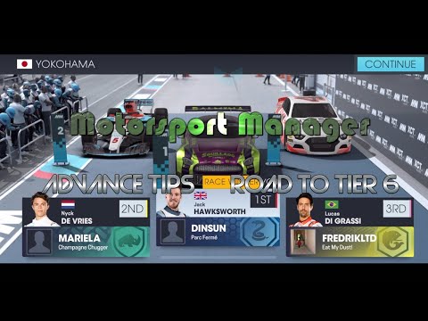 Motorsport Manager Online - Advance Winning Tips - road to Tier 6 [ios]